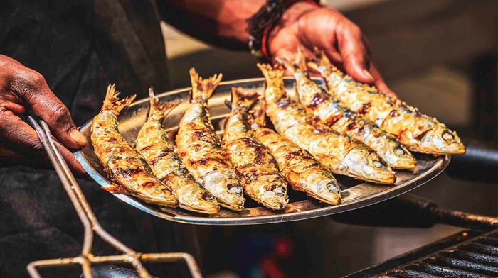 Smag grillede sardiner på rejser til Portugal