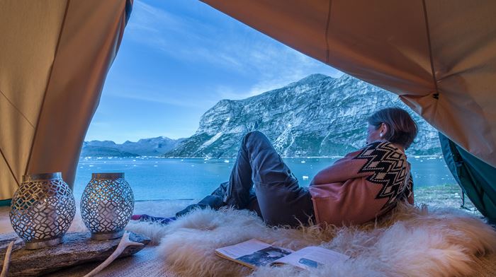 Grønland Camp Kiattua Nuuk, Fjord, Glamping, Telte, Natur, Vand, Bjerge