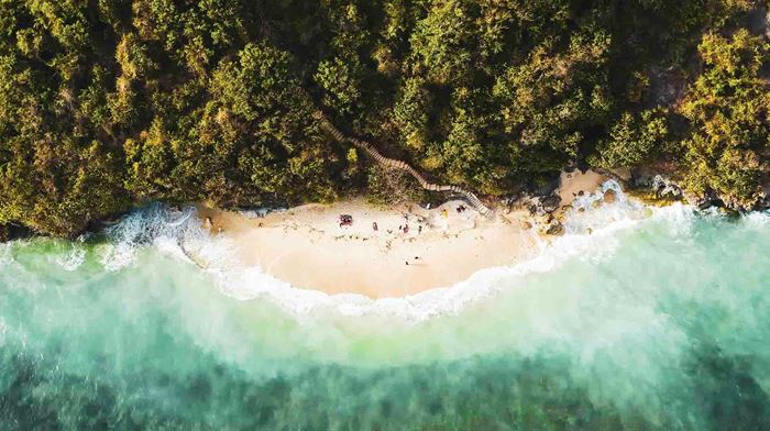 Bali Drone Billede Af Strand