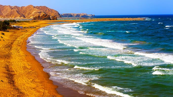 Oman Yiti Stranden Nær Muscat