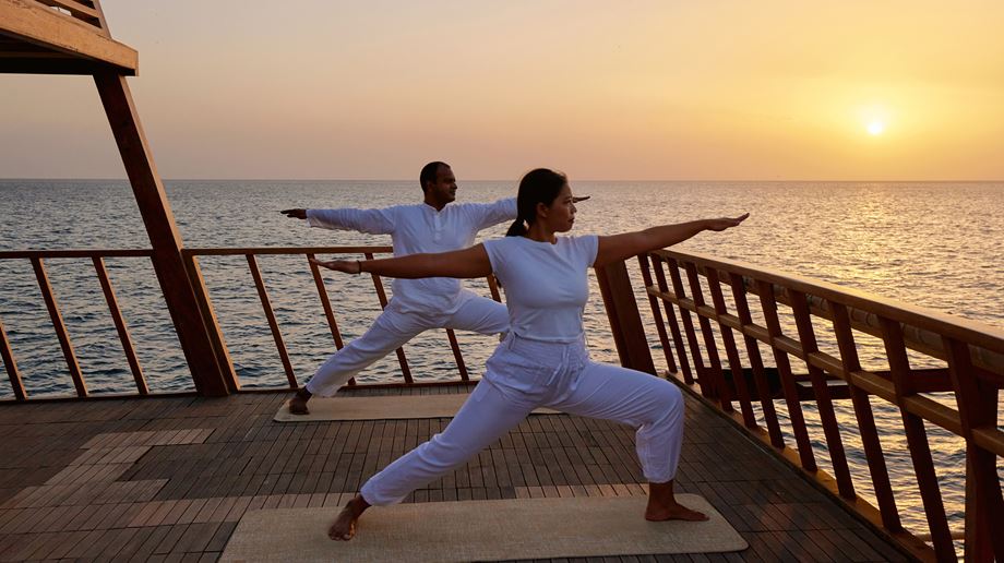 Oman Musandam Six Senses Zighy Bay Sunrise Yoga Cruise