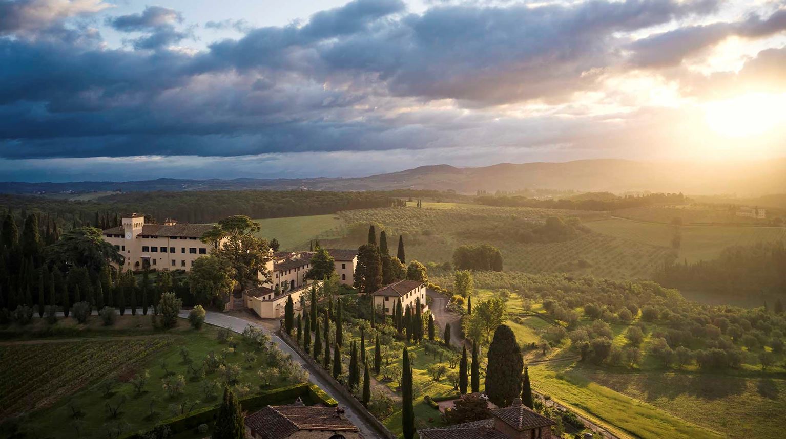 Italien Toscana Como Castell Nero Landskab