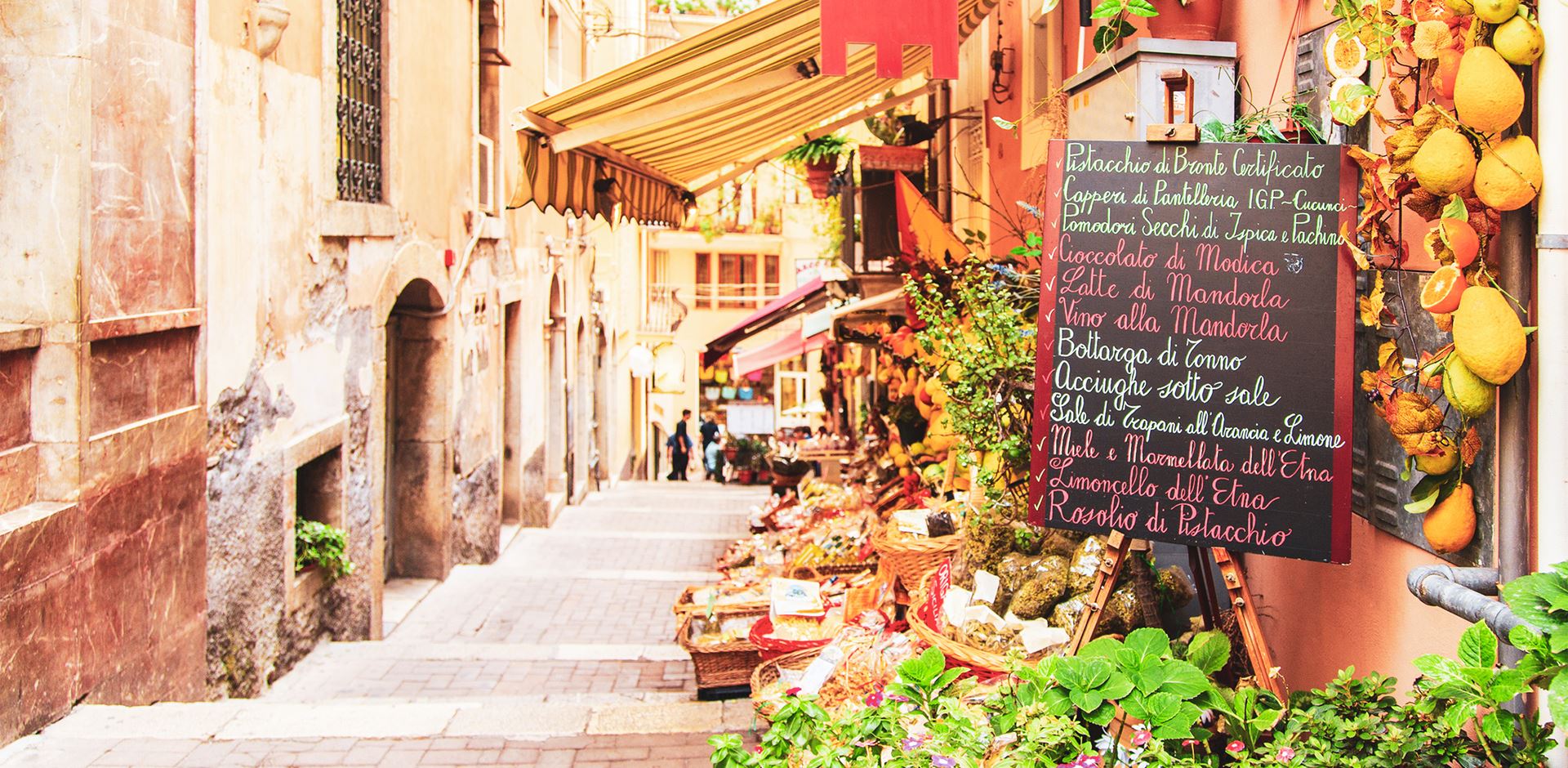 Italien Sicilien Hyggelig Gade 