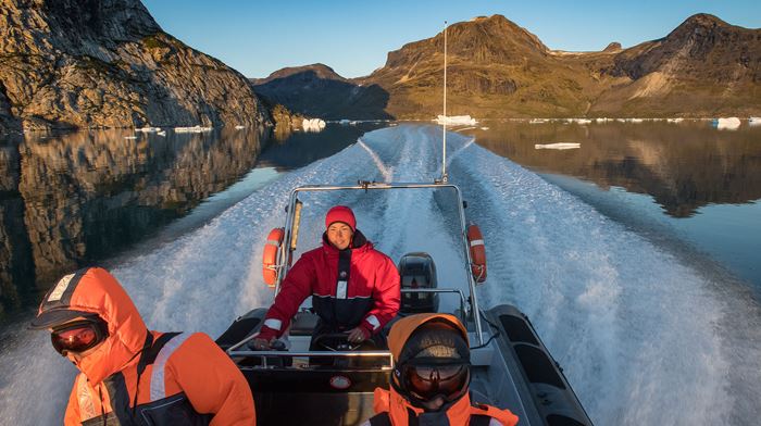Grønland Camp Kiattua, Nuuk, Fjord, Bådtur, Vand, Natur
