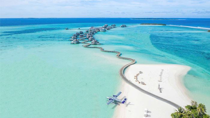 Maldiverne Soneva Jani Seaplane Beach 