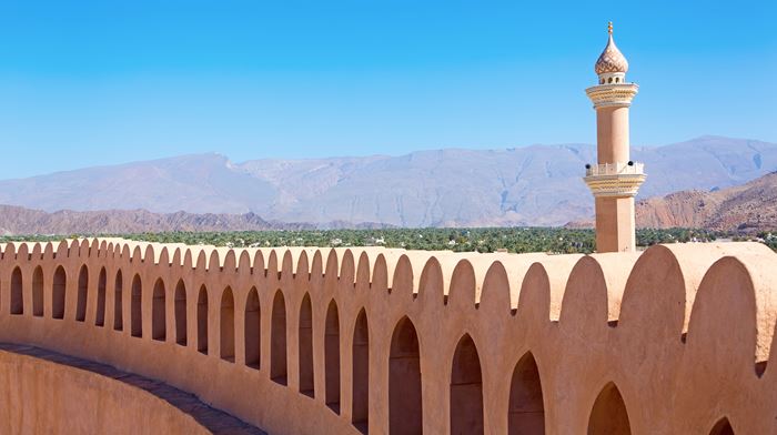 Oman Muscat Nizwa Fortets Mur