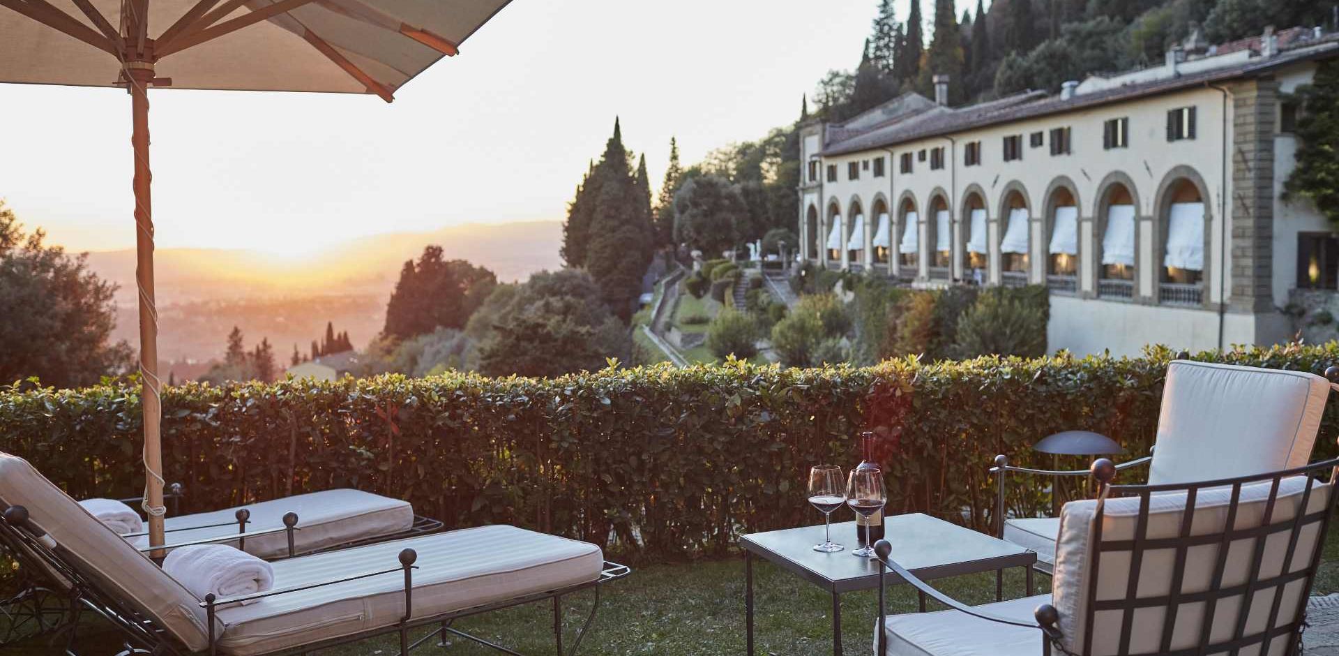 Italien Toscana Belmond Villa San Michele Sunset