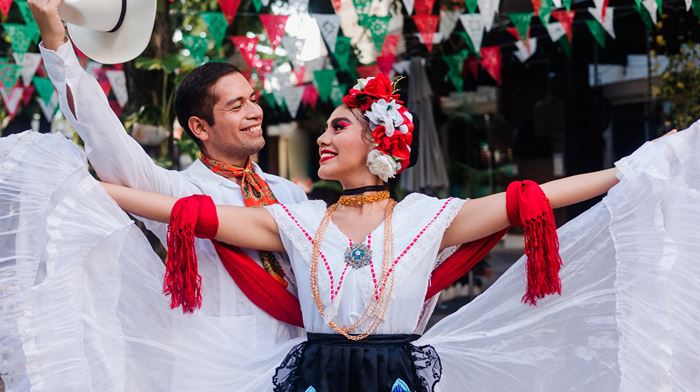 Mexico Kultur Dansere I Hvid