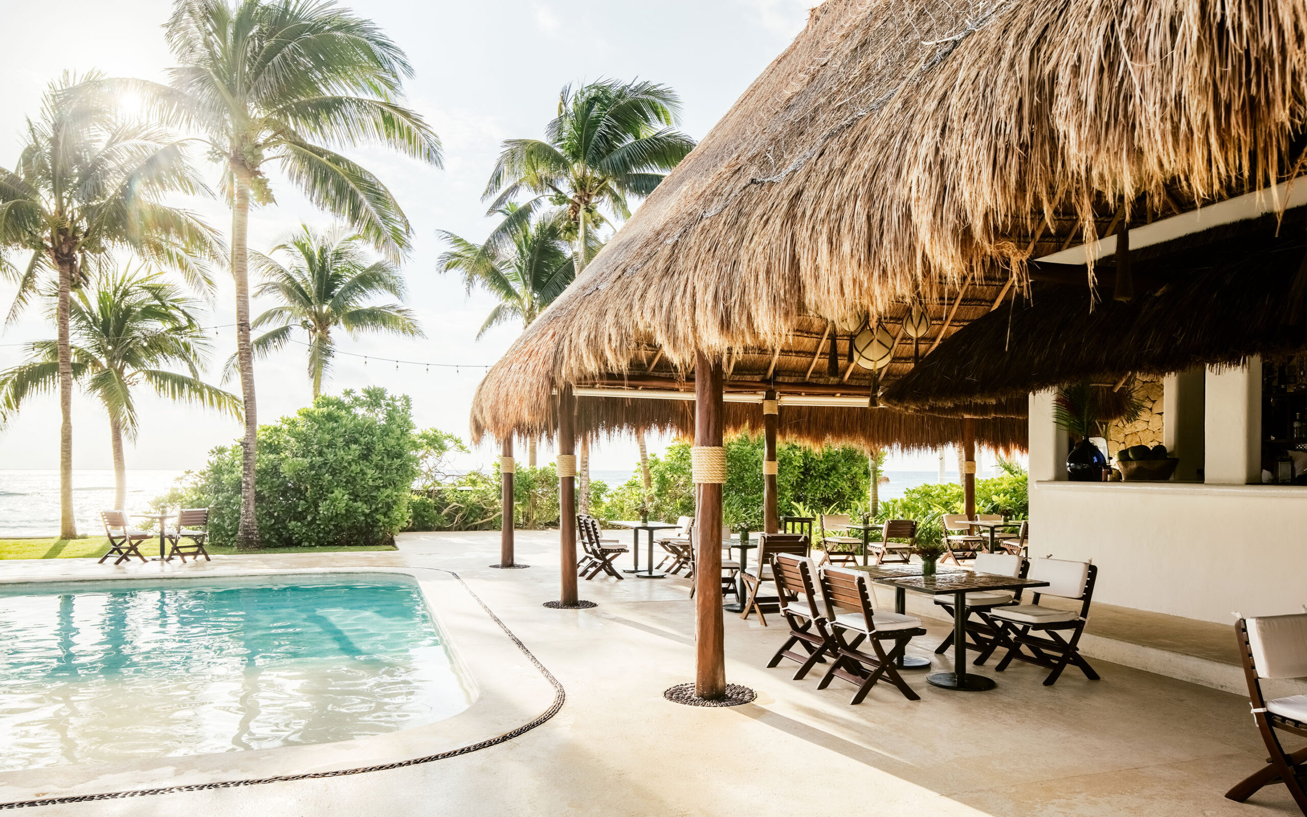 Mexico Tulum Hotel Esencia Pool Bar