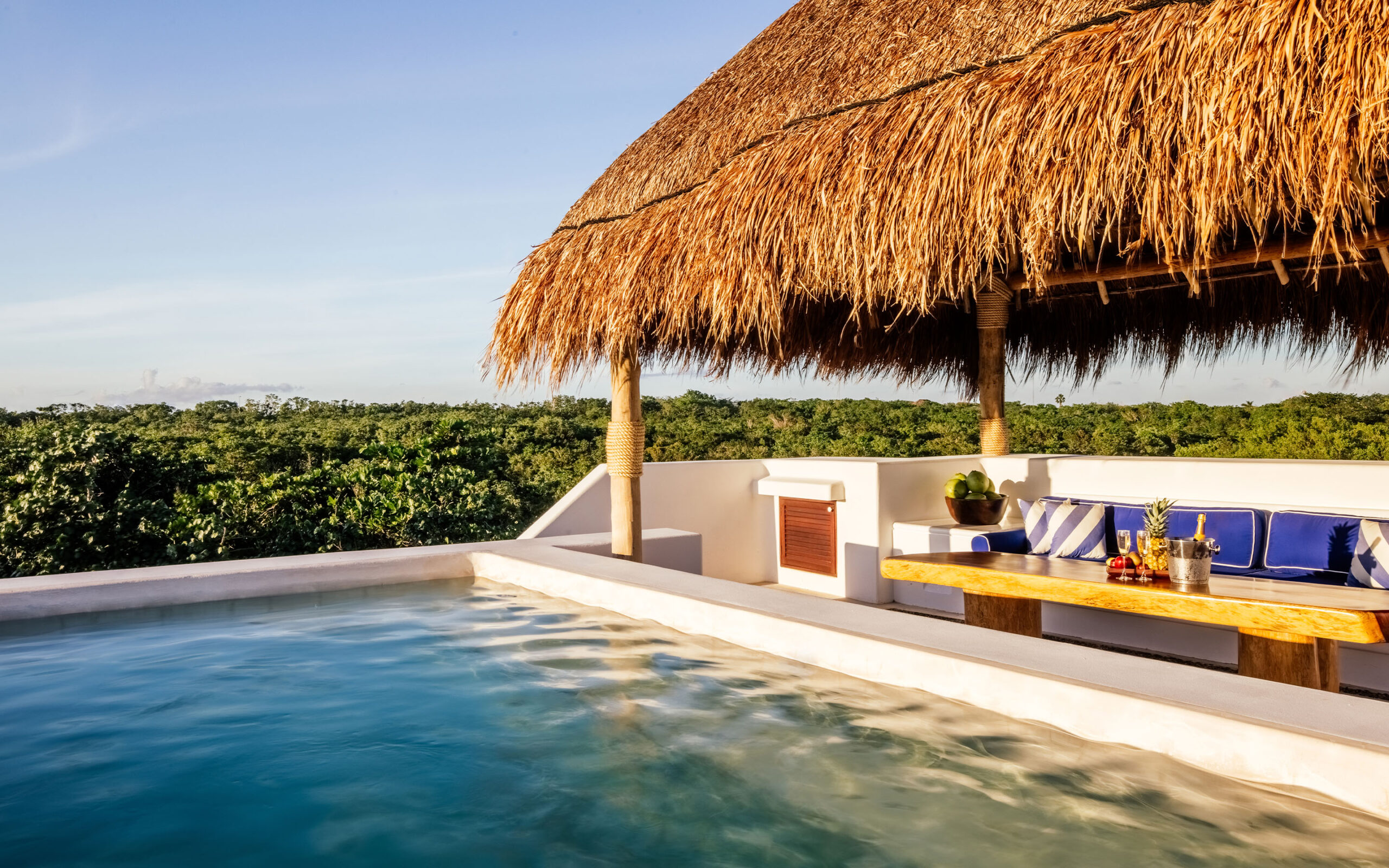 Mexico Tulum Hotel Esencia Rooftop Wellness Suite Pool