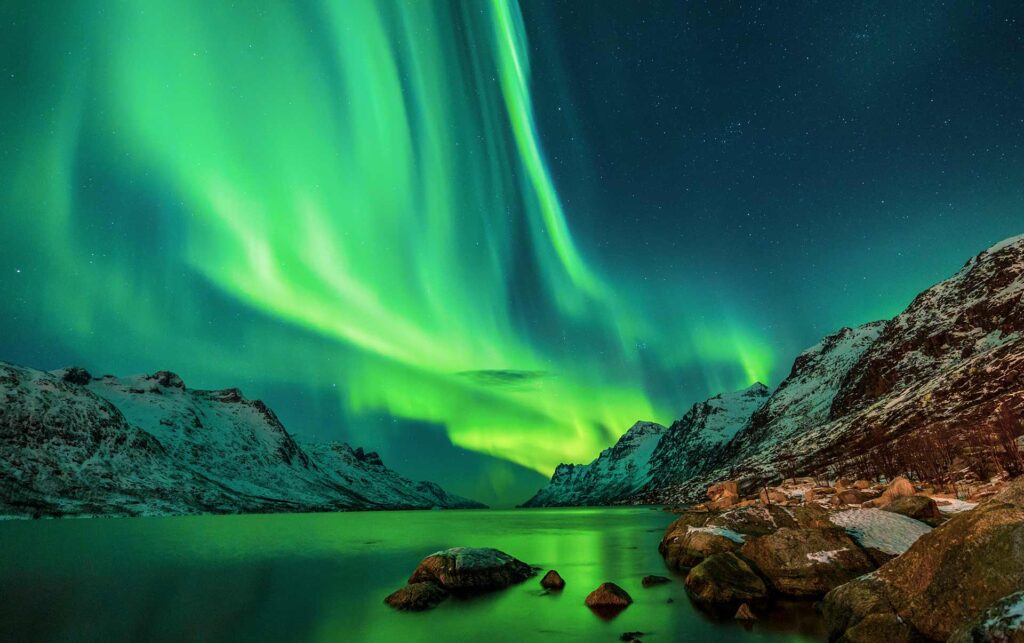 Nordlys Over Vand