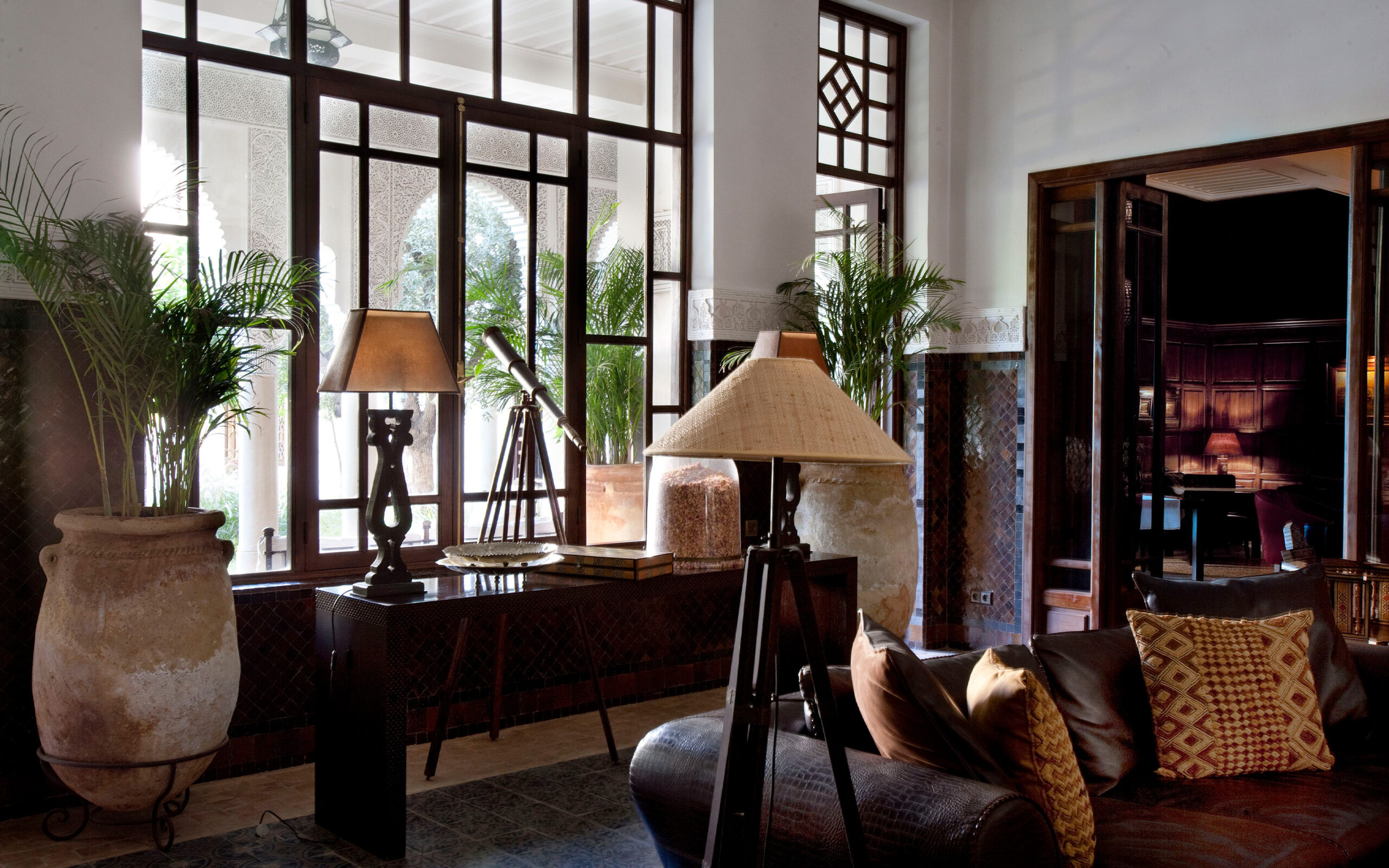 Marokko Marrakech Villa Orangers Lobby